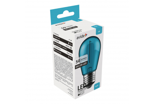 Decor LED Filament bulb  1W E27 Blue