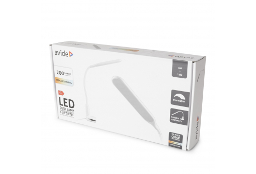 Avide LED Asztali Lámpa Felfogatható és Állványos 6W CCT