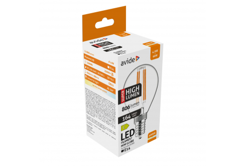 LED Filament Mini Globe 4.9W E14 NW Super High Lumen