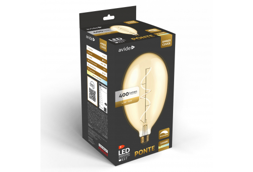 Bec LED Jumbo Filament Rialto Ponte 4.5W E27 2200K dimabil