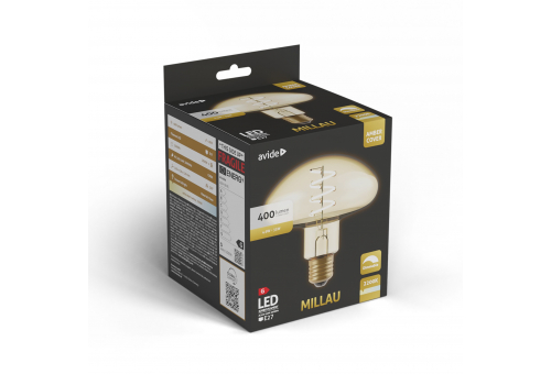 Bec LED Jumbo Filament Millau Amber 4.9W E27 2200K dimabil