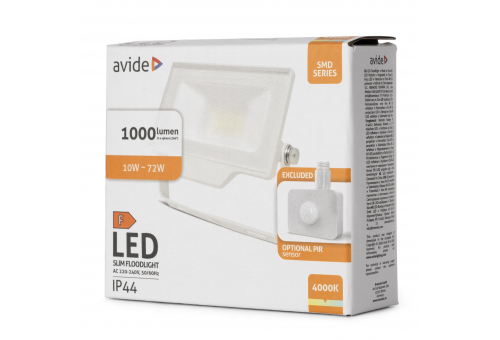 LED Flutlicht mit optionalem PIR-Sensor SMD 10W NW 4000K Weiß