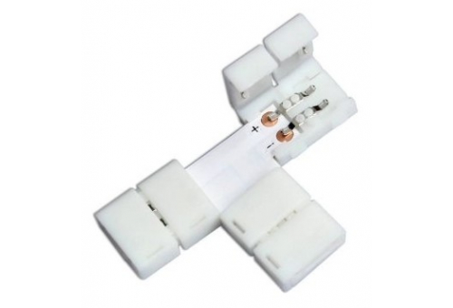 Avide LED Strip 12-24V T splitter solderless white-2 wire 10mm (10 pcs bag)