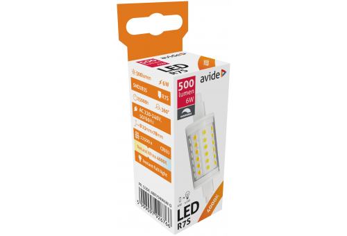 LED 6W R7S 23x78mm NW 4000K Dimmbar