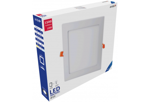 LED Einbaubare Rechteckige Deckenleuchte Alu 18W CW 6400K