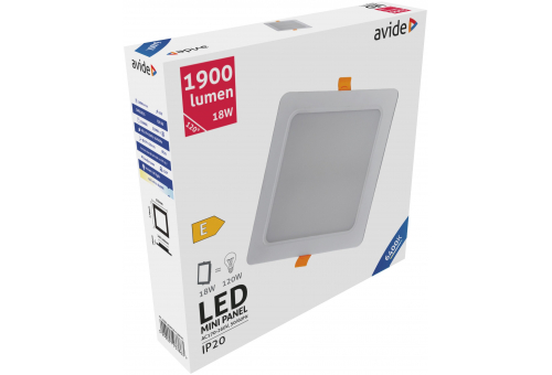LED Einbaubare Rechteckige Deckenleuchte Plastik 18W CW 6400K