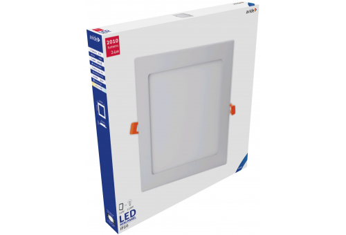 LED Einbaubare Rechteckige Deckenleuchte Alu 24W CW 6400K