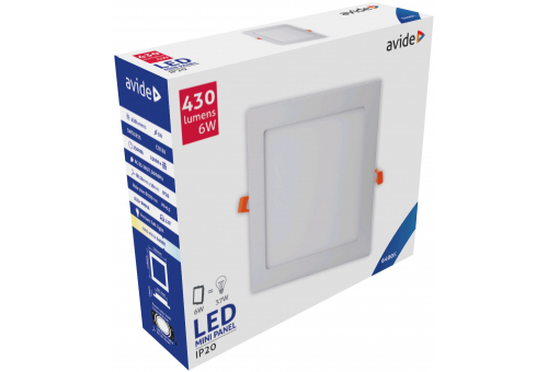 LED Einbaubare Rechteckige Deckenleuchte Alu 6W CW 6400K