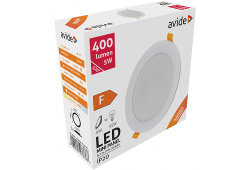 LED Einbaubar Rund Deckenleuchte Plastik 5W NW 4000K