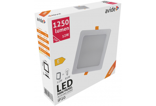 LED Einbaubare Rechteckige Deckenleuchte Plastik 12W NW 4000K