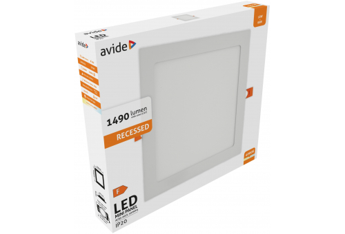 LED Einbaubare Rechteckige Deckenleuchte Alu 18W NW 4000K