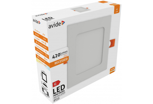 LED Einbaubare Rechteckige Deckenleuchte Alu 6W NW 4000K