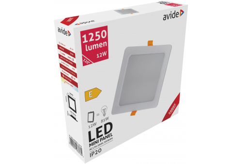 LED Einbaubare Rechteckige Deckenleuchte Plastik 12W WW 3000K