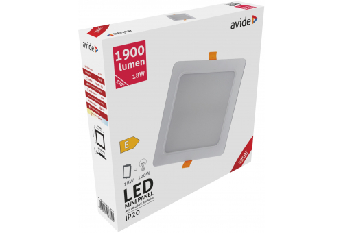 LED Einbaubare Rechteckige Deckenleuchte Plastik 18W WW 3000K