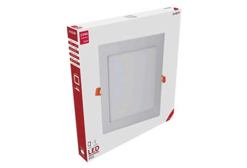 LED Einbaubare Rechteckige Deckenleuchte Alu 24W WW 3000K