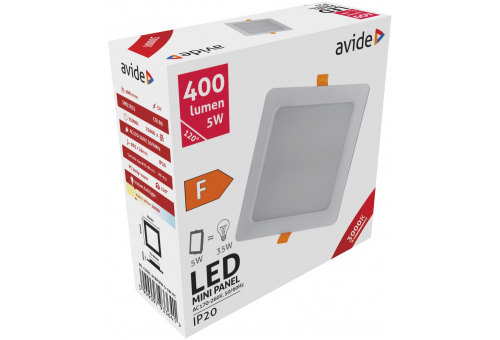 LED Einbaubare Rechteckige Deckenleuchte Plastik 5W WW 3000K