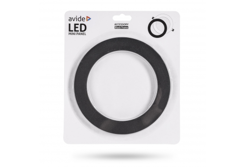 Zusatzring schwarz rund für ACRP**-R-12W-ALU-ERB