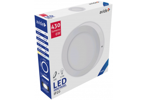 LED Deckenleuchte wandmontierbar Alu 6W CW 6400K