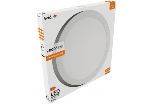 LED Deckenleuchte wandmontierbar Alu 24W NW 4000K