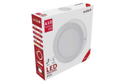 LED Deckenleuchte wandmontierbar Alu 6W WW 3000K