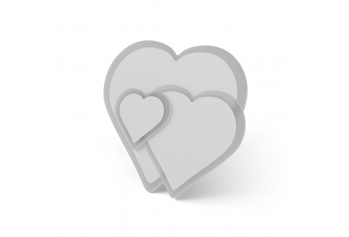 Design Mennyezeti Lámpa Coeur 55W(27.5+27.5) RF Távirányítóval