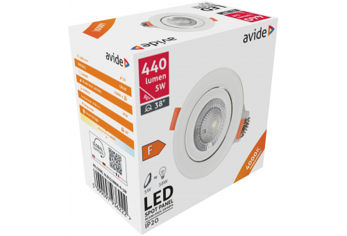 LED Vstavané bodové svetlo 38° Okrúhly 5W NW