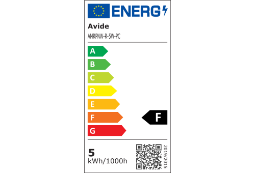 Avide LED Ceiling Lamp Recessed Panel Round Plastic 5W NW 4000K