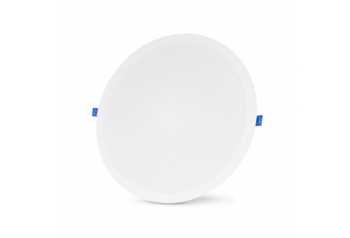 Avide LED Ceiling Lamp Recessed Panel Round Plastic 24W WW 3000K