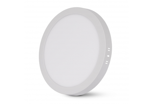 Avide LED Ceiling Lamp Surface Mounted Panel Round ALU 24W CCT IP44/IP20