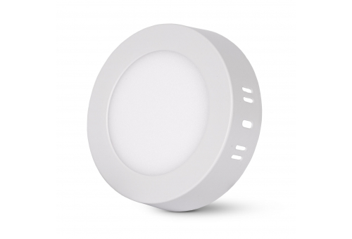 Avide LED Ceiling Lamp Surface Mounted Panel Round ALU 6W CCT IP44/IP20