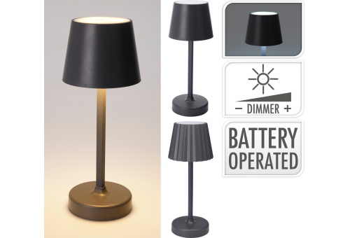 Asztali Lámpa 105x105x260mm WW 2 Féle Szürke