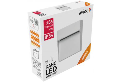 Außen-Treppenleuchte Kano LED 3W NW IP54 10.5cm