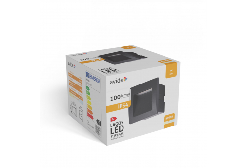 Außen-Treppenleuchte Einbaubar Lagos LED 3W NW IP54 9cm