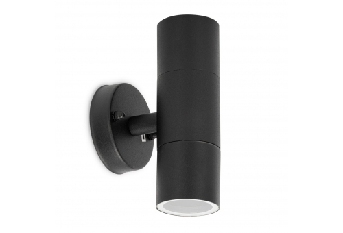 Kültéri fali lámpa Peka 2xGU10 IP44 Fekete