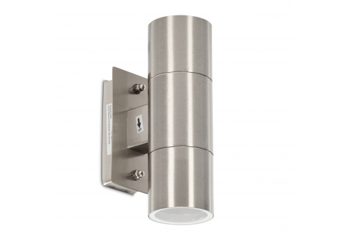 Kültéri fali lámpa Terra 2xGU10 IP44 Szatén Nikkel