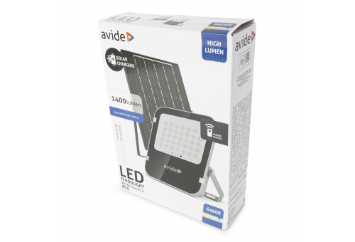 LED Solar Flutlicht CW 6400K, 100W, Trennbares Solarpanel 10W/5V, Austauschbarer 10000mAH 3,2V LiFePO4 Akku, IP65, mit Fernbedienung