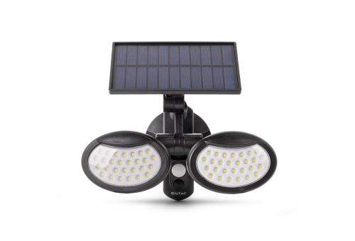 Napelemes plast Nástenná lampa 10W SMD 2 hlavica s pohybovým snímačom