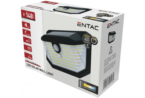 Solar Plastic Lamp 1W SMD 3 modes PIR